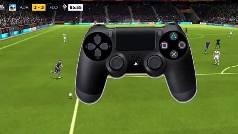 Bluetooth gamepad controller over eFootball match