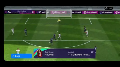 eFootball career mode style match screenshot
